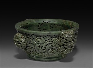 Incense Burner, 1736-1795. China, Qing dynasty (1644-1912), Qianlong reign (1735-1795). Jade;
