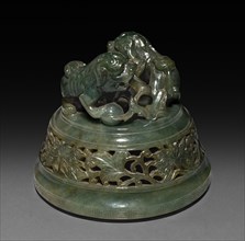 Koro (lid), 1736-1795. China, Qing dynasty (1644-1912), Qianlong reign (1735-1795). Jade; overall: