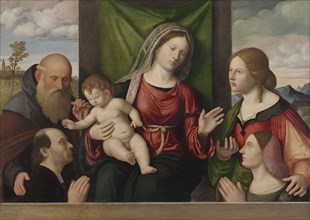 Virgin and Child with Saints and Donors, c. 1515. Giovanni Battista Cima da Conegliano (Italian, ca