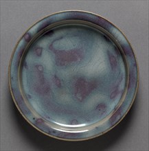 Plate:  Jun Ware, 1100s-1200s. Northern China, Northern Song dynasty (960-1127) - Jin dynasty