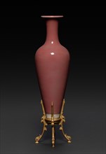 Bottle with Peach Bloom Glaze, 1662-1722. China, Qing dynasty (1644-1911), Kangxi reign (1661-1722)