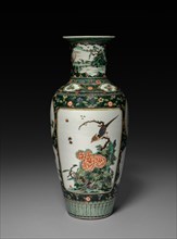 Baluster Vase, 1662-1722. China, Qing dynasty (1644-1912), Kangxi reign (1661-1722). Porcelain with