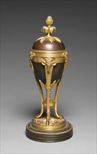 Urn Convertible into Candle Stick, late 1700s. England, late 18th century. Dark bronze, mounts in