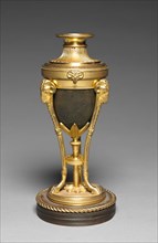 Urn Convertible into Candle Stick, late 1700s. England, late 18th century. Dark bronze, mounts in