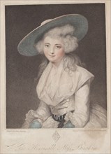 Miss Anne Bingham. Francesco Bartolozzi (British, 1727-1815). Stipple engraving and etching