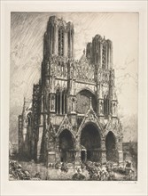 Reims Cathedral. Auguste Louis Lepère (French, 1849-1918). Etching and drypoint
