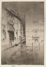Nocturne:  Palaces, c. 1880. James McNeill Whistler (American, 1834-1903). Etching