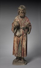 Magus from an Adoration Group, c. 1460-1475. France, possibly Champagne, 15th century. Polychromed
