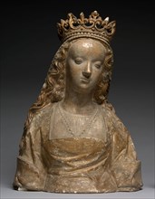 Bust called Anne de Bretagne, c. 1500. France, 16th century. Stone; overall: 53.3 cm (21 in.)