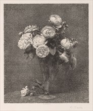Bouquet of Roses, 1879. Henri Fantin-Latour (French, 1836-1904). Lithograph
