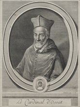 Cardinal Arnaud d'Ossat. Gerard Edelinck (French, 1640-1707). Engraving
