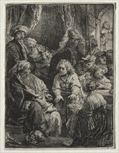 Joseph Telling his Dreams, 1638. Rembrandt van Rijn (Dutch, 1606-1669). Etching with drypoint;