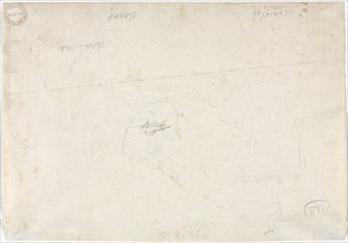 Sketch for a Landscape (verso), 1827. Jean Baptiste Camille Corot (French, 1796-1875). Graphite;