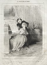 published in le Charivari (no du 6 mars 1841): The Musicians of Paris, plate 6: If you knew how