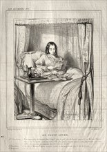 Les Actrices:  Au petit lever..., 1843. Paul Gavarni (French, 1804-1866). Lithograph