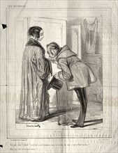 Les Actrices:  Bonjour mon Colonel!, 1843. Paul Gavarni (French, 1804-1866). Lithograph