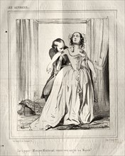 Les Actrices:  Sac à papier!  Monsieur Montmirail comme vous sanglez ma Majesté!, 1843. Paul