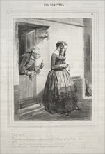 Les Lorettes, 1842. Paul Gavarni (French, 1804-1866). Lithograph