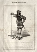 Histoire du Costume en France:  Tourmenteur, 1843. Paul Gavarni (French, 1804-1866). Lithograph