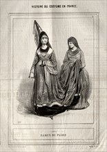 Histoire du Costume en France:  Dames de Paris, 1843. Paul Gavarni (French, 1804-1866). Lithograph