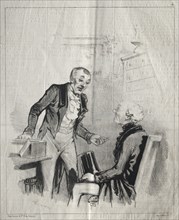 Les Malades et les medicins:  No. 4, Lew Homéopathes. Cham (French, 1818-1879). Lithograph