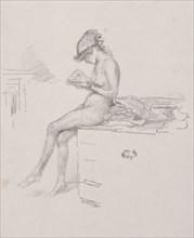 The Little Nude Model Reading, 1890. James McNeill Whistler (American, 1834-1903). Lithograph