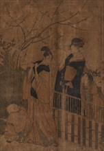 Serenade, 1753-1806. Kitagawa Utamaro (Japanese, 1753?-1806). Color woodblock print; sheet: 36.2 x