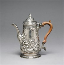 Coffeepot, 1742-1743. England, Newcastle, 18th century. Silver; diameter: 11.2 cm (4 7/16 in.);