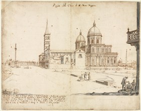 Eighteen Views of Rome: The Basilica of Santa Maria Maggiore, 1664. Lievin Cruyl (Flemish, c.
