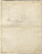 Sketch for San Giovanni in Laterano (verso), 1664. Lievin Cruyl (Flemish, c. 1640-c. 1720).