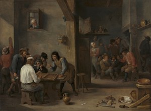 Game of Backgammon, 1640s. David Teniers (Flemish, 1610-1690). Oil on wood, transferred to canvas;