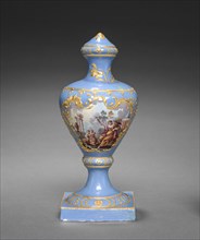 Urn, c. 1770. England, South Staffordshire, 18th century. Enamel; overall: 22.6 x 9.1 x 9.3 cm (8