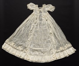 Baby's Long Dress, 1800s. France, 19th century. Embroidery; cotton on cotton; overall: 95.3 x 20.2