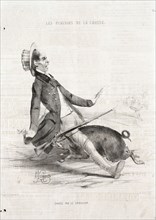 Les Plaisirs de la chasse:  Chasse par le sanglier, 1842. Alade Joseph Lorentz (French, 1813-after