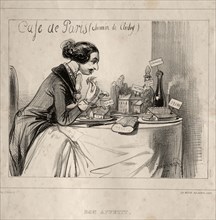 Croquis Fantastique:  Bon Appetit, 1839. Paul Gavarni (French, 1804-1866). Lithograph