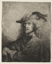 Portrait of an Officer, 1645. Ferdinand Bol (Dutch, 1616-1680). Etching and drypoint; sheet: 13.8 x