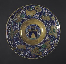 Plate with the Arms of the Vigeri Family, 1524. Maestro Giorgio Andreoli (Italian, 1465-70-aft