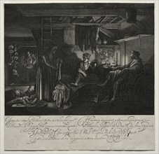 Jupiter and Mercury at the House of Philemon and Baucis. Hendrik Goudt (Dutch, 1585-1630).