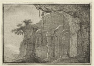 Ruins of an Amphitheatre. Gillis Neyts (Flemish, 1623 (?)-1687). Etching