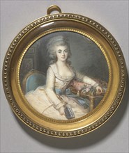 Portrait of a Woman, c. 1780. Maximilien Villers (French, c. 1836). Watercolor on ivory in a gilt