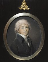 Portrait of a Man, 1800. Jean-Urbain Guérin (French, 1760-1836). Watercolor on ivory in a silver
