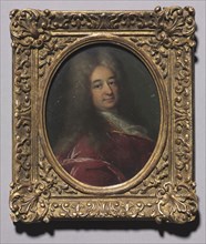 Portrait of Robert Levrac-Tournières, 1705-1710. France, 18th century. Oil on copper in a gold and