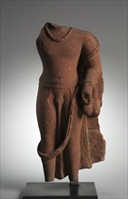 Naga (Serpent Divinity), 300s. India, Mathura, Kushan period (c. 80-375). Sandstone; overall: 67.3