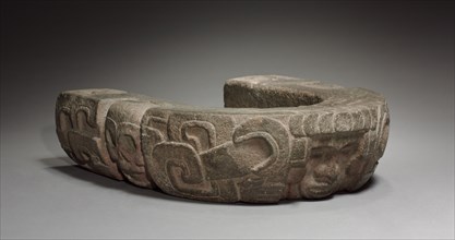 Yoke, c. 600-900. Mexico, Classic Veracruz Style, 7th-10th Century. Stone; overall: 41.5 x 38.5 x