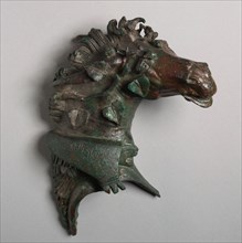 Mule-Head Attachment for a Couch, 100s BC. Greece, Hellenistic period, 2nd Century BC. Bronze;