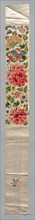 Sleeve Band, 1880 - 1940. China, late 19th - 20th century. Embroidery, silk; overall: 80.5 x 9.4 cm