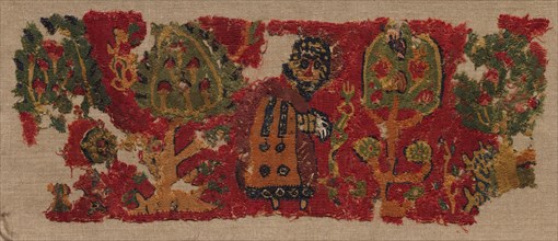 Fragment, Probably a Border from the Hem of a Tunic, 800s (?). Egypt, late Abbasid or Tulunid