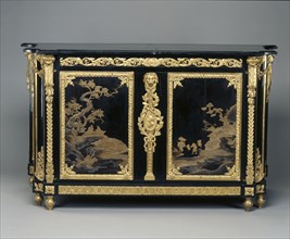 Chest of Drawers (Commode), c. 1765- 1770. René Dubois (French, 1737-1798). Ebony veneer with
