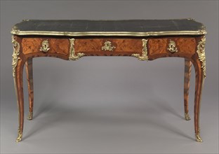 Table Desk (Bureau Plat), c. 1750- 1760. Bernard II van Riesen Burgh (Dutch, 1766). Wood marquetry