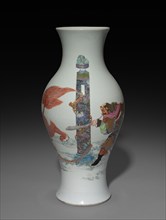 Vase, 1736-1795. China, Qing dynasty (1644-1912), Qianlong reign (1735-1795). Porcelain; overall: